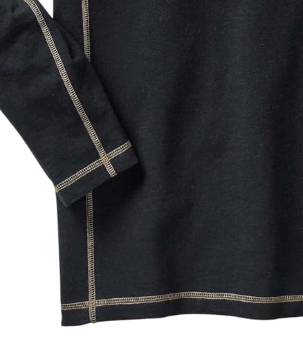 Legendary Whitetails Mens Henley Long Sleeve Casual Fit Shirt Black - image 7