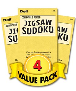 Jigsaw Sudoku Collector's Series Puzzle Books – 4 Pack [Paperback] Penny Press/Dell Magazines