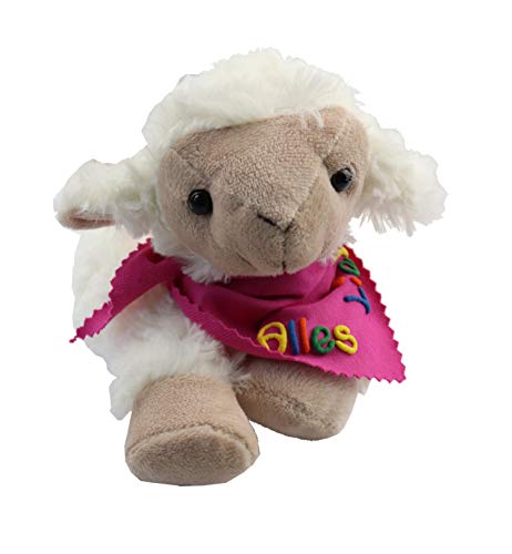 Cojín de calor con nombre en el pañuelo, cojín de calor con nombre para bebés, cojín de colza con nombre, cojín personalizado para calentar 70_Schaf_Schrift_bunt Talla:19x24