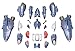 Macross Super Parts for Transformable Model VF-25 Messiah Valkyrie Model Kit