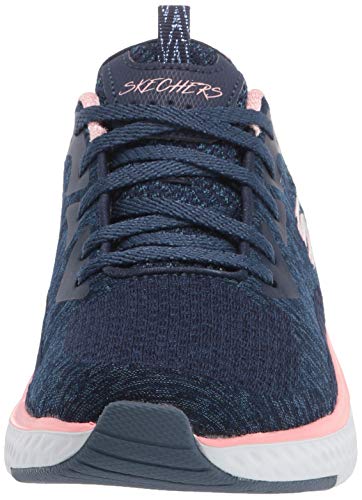 Skechers Solar Fuse - Brisk Escape, Tênis Esportivos, Feminino, Azul Escuro/ Rosa, 39