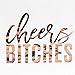 Andaz Press Rose Gold Foil Lunch Napkins, Cheers Bitches, 6.5-inch, 50-Pack, Modern Tableware for Bachelorette Party, Engagement Party, Graduation, Girls Night Out, Hen Party, New Years Eve