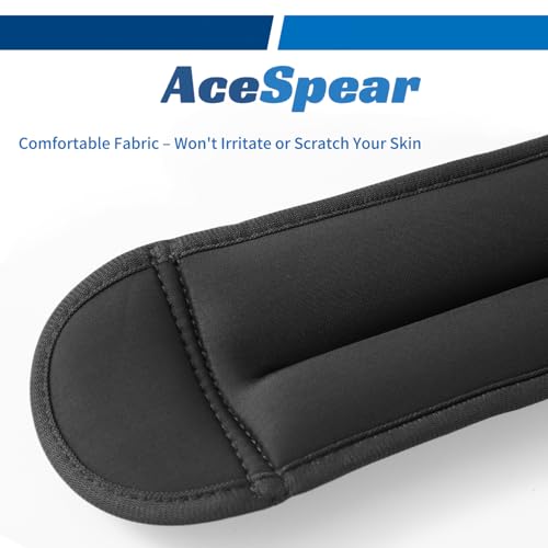 AceSpear Ankle Weights Sets for Men Women Kids 1lb 2lb 3lb 4lb 5lb Leg Weights Arm Wrist Weights Gym for Foot Exercise Training Workout Walking Jogging Yoga (Black, 2 lbs x 2) by AceSpear - Used condition - Image 4