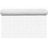 60x100cm Weiß Rattan Geflecht Kunststoff Wiener Geflecht Meterware, Kunststoff Rattan Wasserfest Schimmelresistent & Alterungsbeständig für Outdoor Sitzmöbel & Rattanstuhl Reparatur