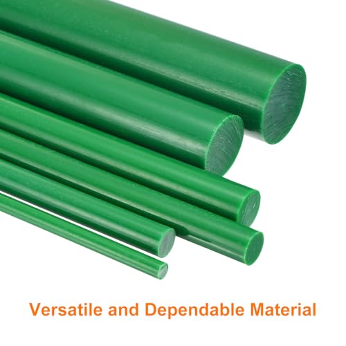 Image of uxcell 5 Pcs Green Plastic Rods 2.5 x 250mm ABS Styrene Round Stick Round Solid Bar DIY Model for DIY Toys Building Making Architectural Model Making
