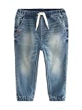 NEXT Garçon Jean Stretch Confortable Style Pantalon de Jogging Bleu Moyen 12 Mois-18 Mois