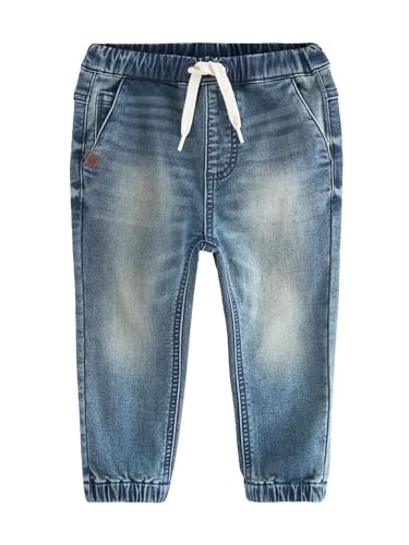 NEXT - NEXT Garçon Jean Stretch Confortable Style Pantalon de Jogging Bleu Moyen 12 Mois-18 Mois