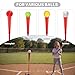 UbiCoSptJoy Batting Tee Topper Replacement Top for Baseball and Softball Practice Training Hitting, Ball Rest Rubber Cup (Red)
