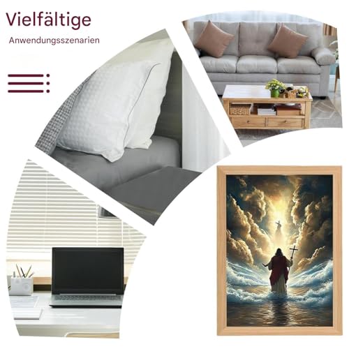 Veilleuse Jésus et lampe 4D inspirative pour décoration d'église - 4