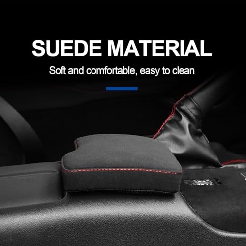 KUNGKIC for MT Toyota GR86 Subaru BRZ 2022 2023 2024 2025 Soft Armrest Pillow Auto Center Console Cushion Pad Automotive Interior Accessories 9002 Color Italian Suede by KUNGKIC - Used condition - Image 3