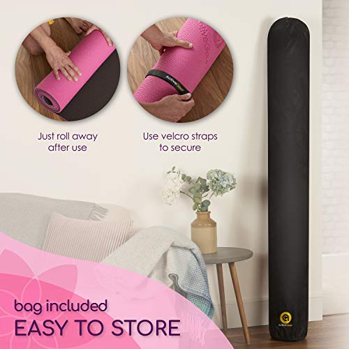 Activegear Extra Large Yoga Mat 10 X 6 Ft - 8Mm Extra Thick, Durable, Comfortable, Non-Slip & Odorless Premium Yoga And Pilates Mat For Home Gym - Pink #TOP5