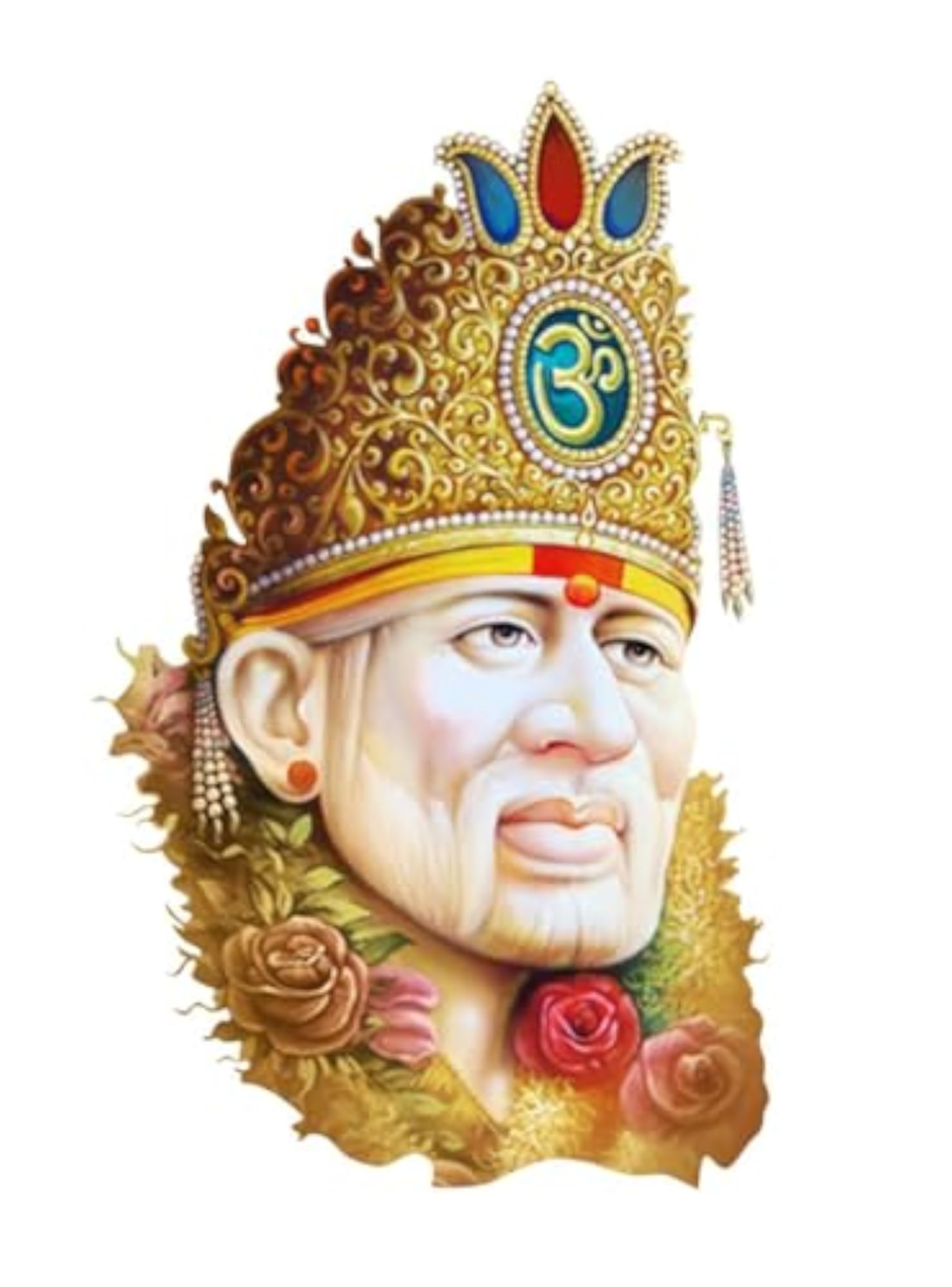 Religious Saibaba Wall Sticker, Spiritual Decor