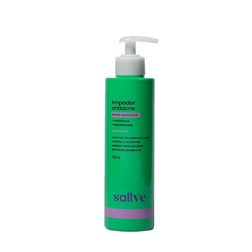 Limpador Facial Antiacne Sallve 300ml Limpador Facial Antiacne Sallve 300ml