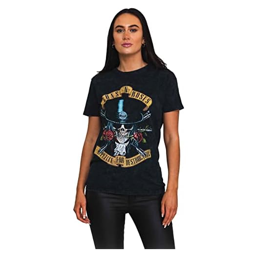 Guns N Roses T Shirt Appetite Washed Official Dip Dye on Black Unisex M