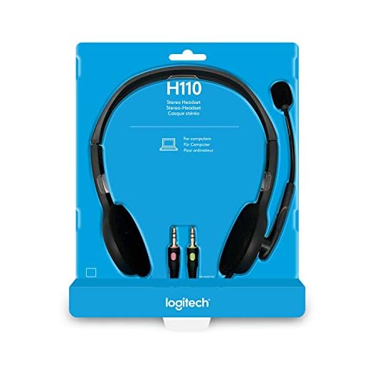 Logitech H110 Wired Headphones with Mic