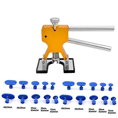 Xximuim Car Body Dent Repair Tools Dent Removal Puller,Diy Auto Body Paintless Dent Removal Tools Kit With 20 Tabs Paint Dent Repair Lifter Tool #TOP4