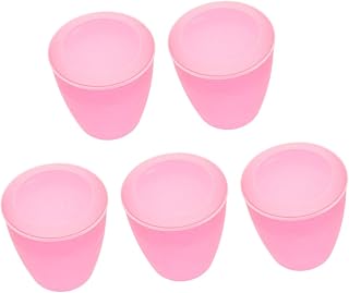 SHINEOFI 5pcs Plastic Flower Pot with Automatic Watering for Small Flowers | Lightweight Pink Design, Easy to Carry, Garden and Walkway Use, Suitable for Flowering Annuals