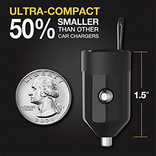 Scosche Cpdc30 Powervolt 30-Watt Usb Type-C Fast Mini Flush Fitting Car Charger With Fabric Pull Tag & Power Delivery 3.0 With Pps For All Usb-C Devices #TOP2