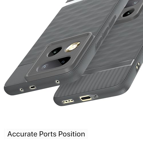 Image of Pikkme Back Cover for Realme 16 Pro Plus 5G Camera Protection 3D Hexa Cube Design Silicone Protective Bumper Case (Grey)