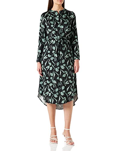 TOM TAILOR mine to five 1030333 Vestido, 29309 - Diseño de Hojas Verdes y Negras, 44 para Mujer Cover