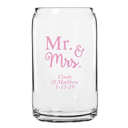 Vasos personalizados para cerveza color rosa - pack 12