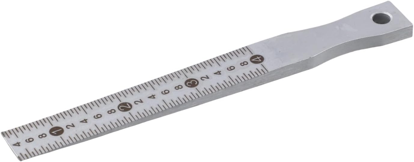 Taper Gauge Tool, Carbon Steel Welding Feeler Gauge with Taper Ruler for Automotive Measurement and Construction Groove(0.2-4mm)