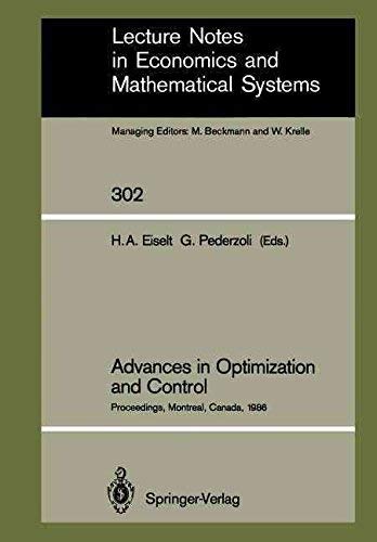 Advances in Optimization and Control : Proceedi... B007RCHGCY Book Cover