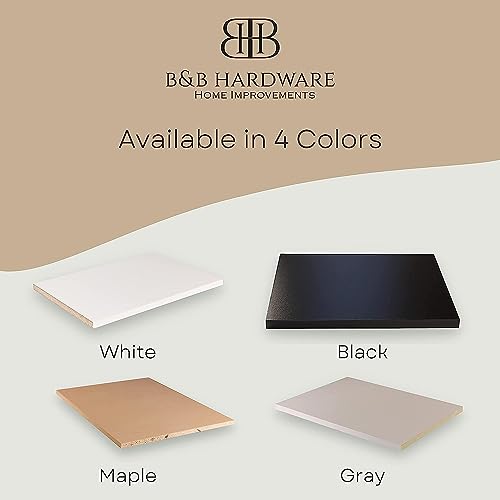 Cabinet Shelf Melamine 3/4'', Custom, Cut to Size. (10'' Depth, 18'' Length)