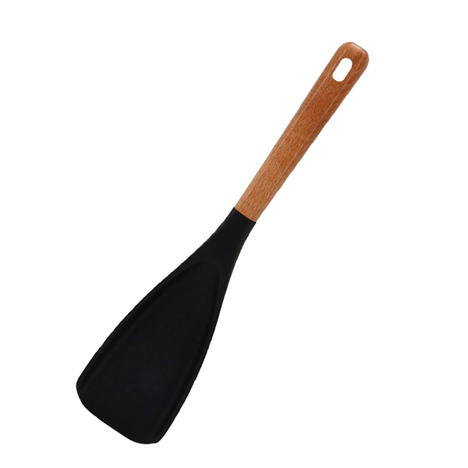 Jazuaiao Wooden Handle Silicone Spatula Spatula for Cooking Baking Mixing Heatproof Up to 446℉ Easy to Use Design Wooden Handle Silicone Kitchen Utensils