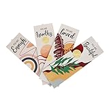 Homoyoyo 4 Piezas Lista Vintage Signos Boho Decoración De Oficina Artículos Para El Hogar Decoración Del Hogar Casa De Campo Pared Signo Foto Pared Collage Kit Habitación Decoración Pared