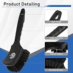 MVEQRRN 2-Pack Car Wheel & Tire Brush Set, Soft & Stiff Bristles (Black) - Image 3