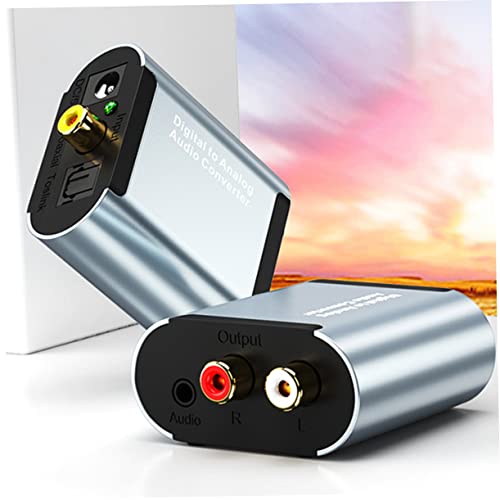 Adaptador de audio analógico de aleación de aluminio NUOBESTY con interfaz coaxial 5