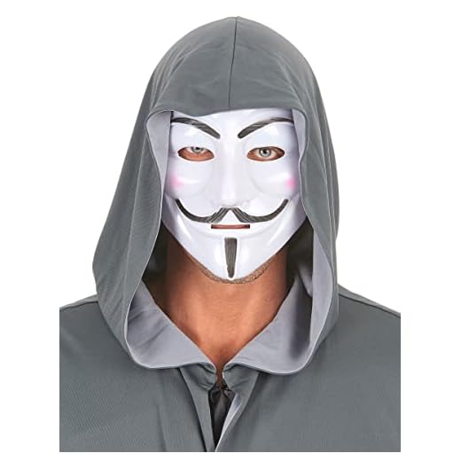 DEGUISE TOI - Masque anonyme adulte - Masque - Taille Unique - Blanc - Masques - Plastique (100% Polyéthylène) - - Carnaval