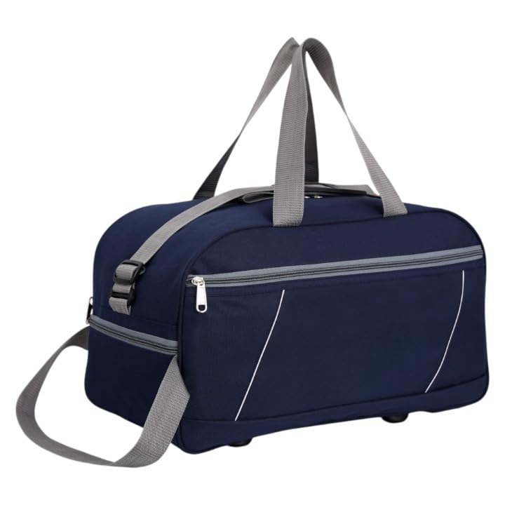 45L Lightwegit Strolley Duffel Bag Unisex Luggage Bag for Travel (Blue)-image-39