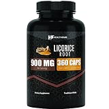 Healthfare Ultra High Purity Licorice Root Capsules 900 mg | 360 Count | Supplement Extract | Non-GM