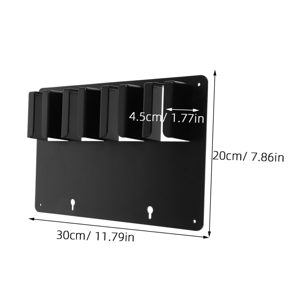 Soporte para Cortapelos de Pared Negro Diseño Profesional y 3 Piezas, Organizador de Herramientas de Peluquería para Baño y Barbería