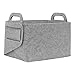 Rubberneck Uniwersalny kosz z filcu, składana torba do przechowywania z dwoma uchwytami, wymiary: 36 x 25 x 23 cm, szary