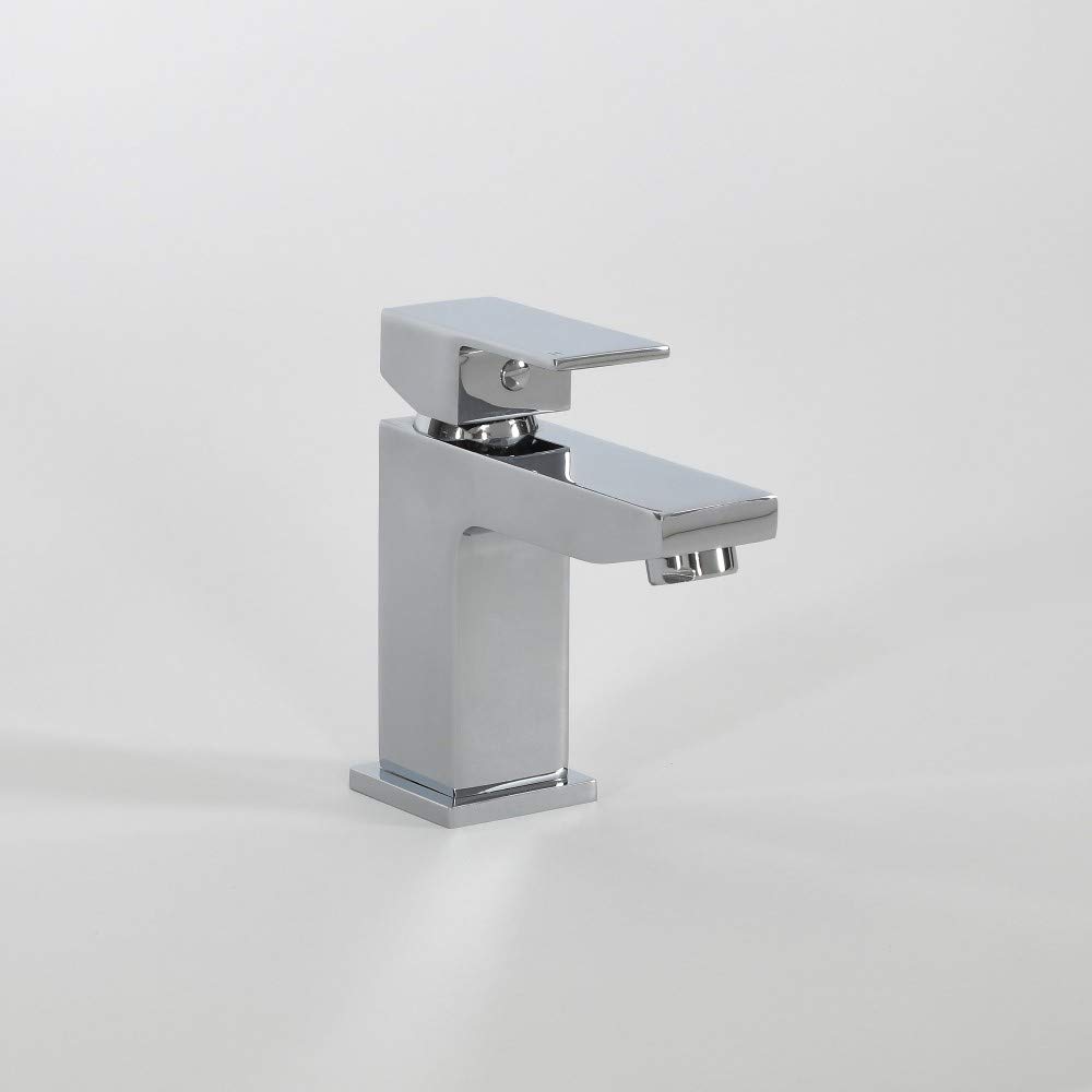Milano Chrome Arvo Mono Bathroom Basin Mixer Tap Lever Handle
