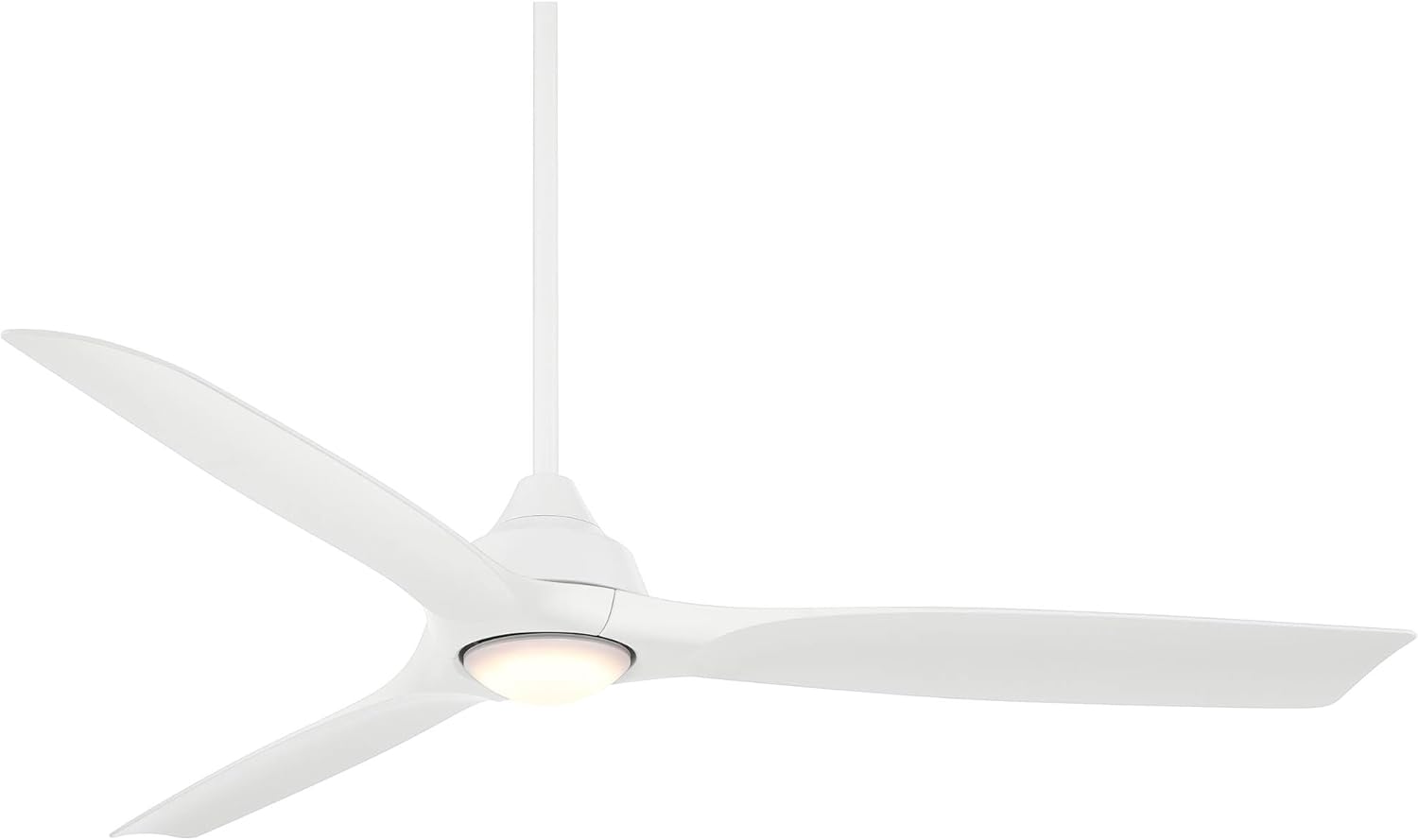 Casa Vieja 54" Hermosa Wind Matte White LED Damp Ceiling Fan