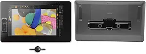 Wacom Cintiq Pro 24 Creative Pen and Touch Display  4K Graphic Drawing Monitor with 8192 Pen Pressure and 99% Adobe RGB (DTH2420K0), Black & ACK62804K Cintiq Pro VESA Mount