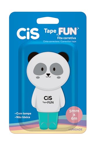 CIS Fita Corretiva Tape Fun - Panda - Blister com 1 unidade