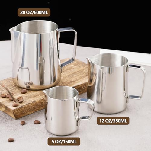 Cacakee Milk Frothing Pitcher Stainless Steel Espresso Steaming Pitchers thumb #2