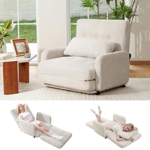 HomeMiYN Sofá Cama Plegable 4 en 1 Sillón