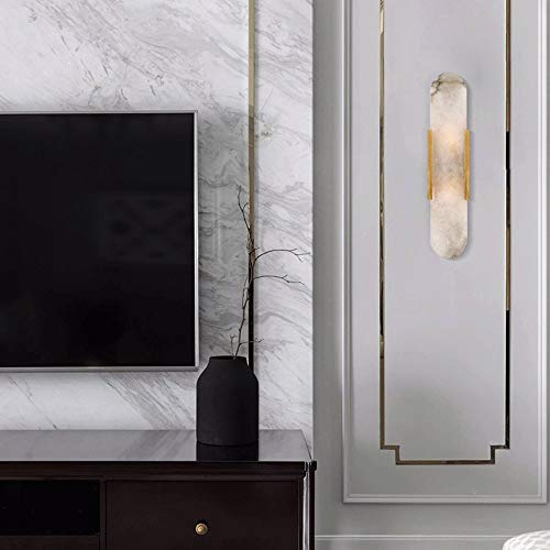 Luminaire mural moderne LED design marbre éclairage de fond salon