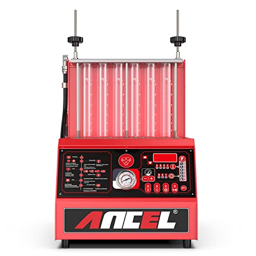 Ancel Aj600 Fuel Injector Cleaner & Tester Ultrasonic Wave Fuel Injection Leakage Tester 6-Cylinder Automotive Fuel Injector Cleaning Machine 110V & 220V #TOP7