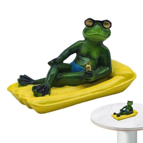 Figure di animali da stagno, sculture di animali da giardino, statua galleggiante realistica in resina – Personaggi multiuso, fotografici, graziosa decorazione per casa, giardino, stagno