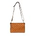 Joy Susan Women's Fashion Purse Quinn Woven Convertible Crossbody Clutch - Cognac