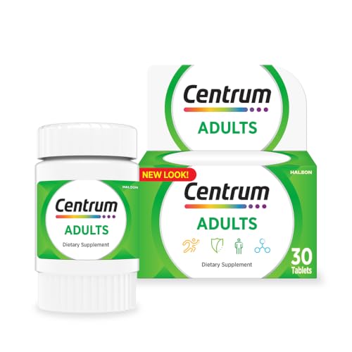 Centrum with Lutein A to Zinc supplements for Adults with Vitamin B C D Minerals Nutrients and Trace Elements 30 ct
