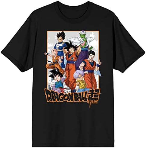 Camiseta masculina preta Dragon Ball Super Group Art