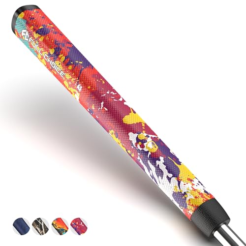 Image of Full Choice Midsize Pistol Putter Grip | Multi-Colored Lightweight PU Golf Grip | Ergonomic Non-Slip Design for Men, Women, Purple